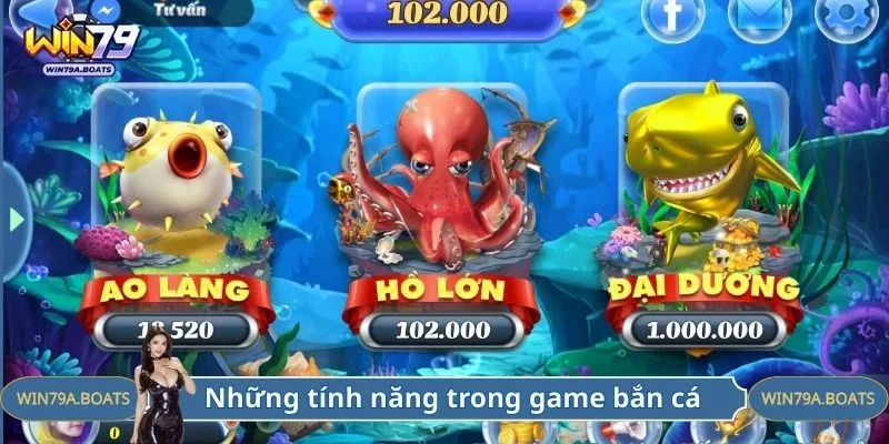 Những tính năng hỗ trợ khi bắn cá Hoàng Kim 